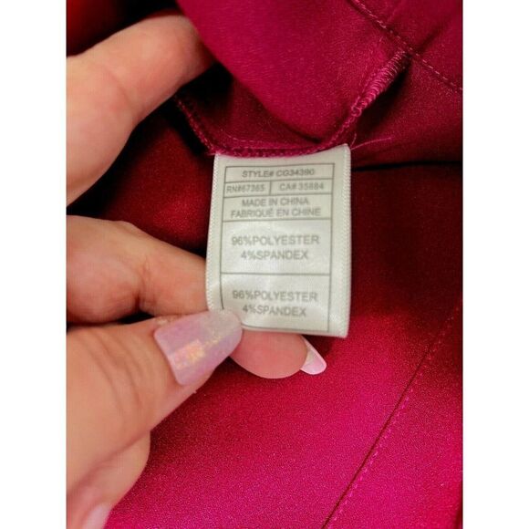 New Cupcakes and Cashmere Red Maroon Boxy V Neck Top Shirt 1/2 Dolman Sleeves - Picture 7 of 12